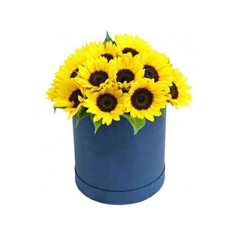 Arreglo en caja 24 girasoles