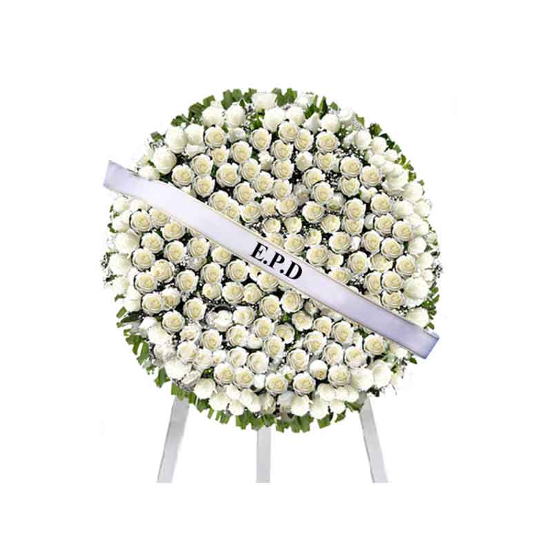 Corona Rosas Blancas