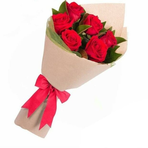 Arreglo Floral Ramo de 6 rosas