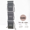 Set de 3 Cajas Negras 